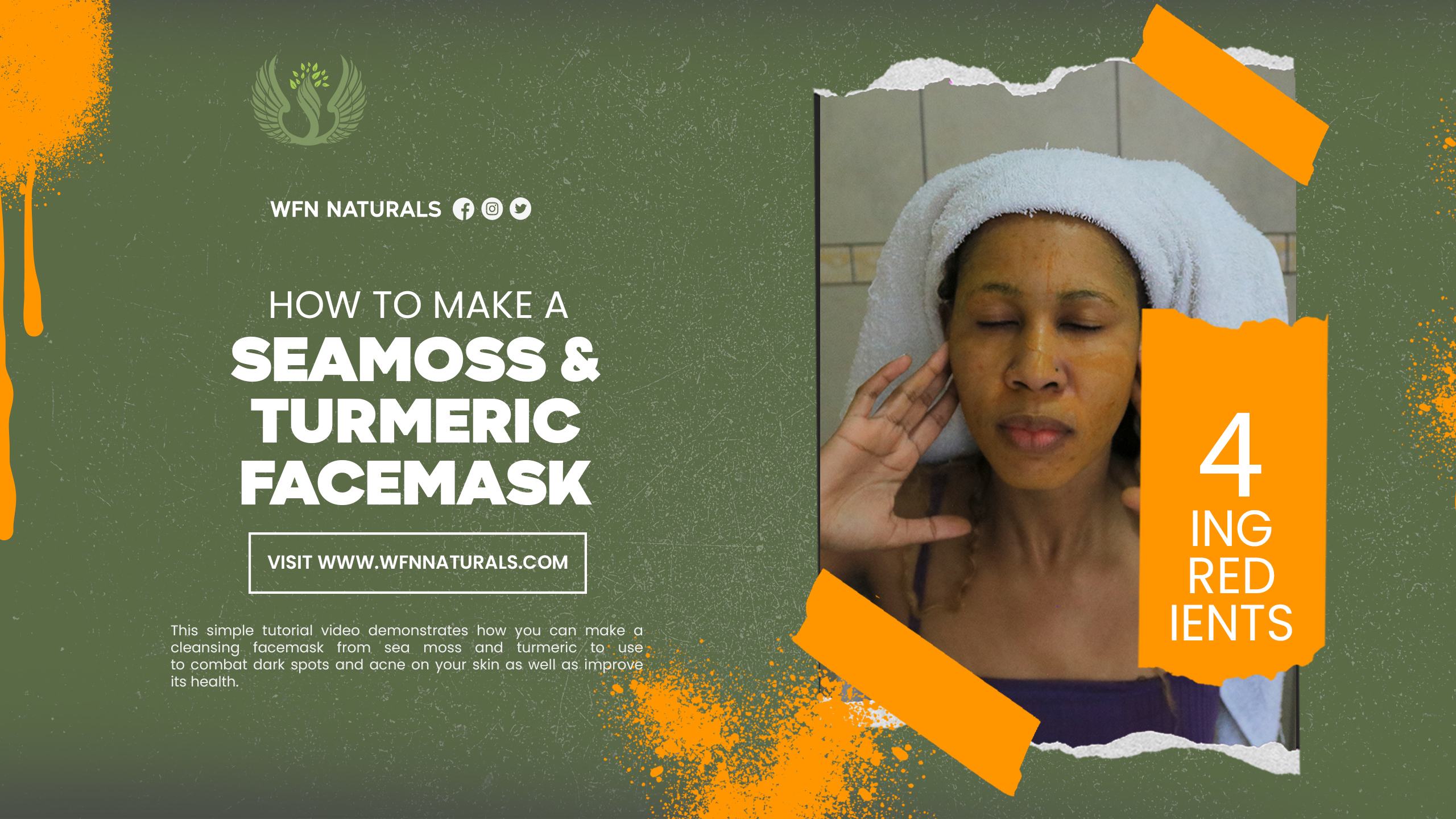 How to make a sea moss & turmeric face mask